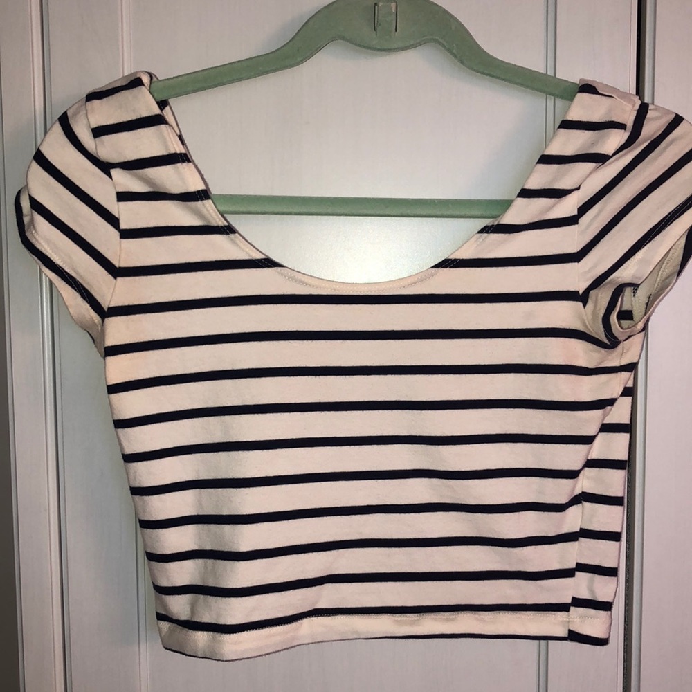 Striped crop top